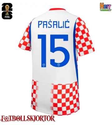 Kroatien Mario Pasalic #15 Hemmatröja VM 2026 Kortärmad